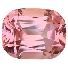 18.10 Carat Natural Loose Peachy Pink Tourmaline Cushion Shape Gemstone