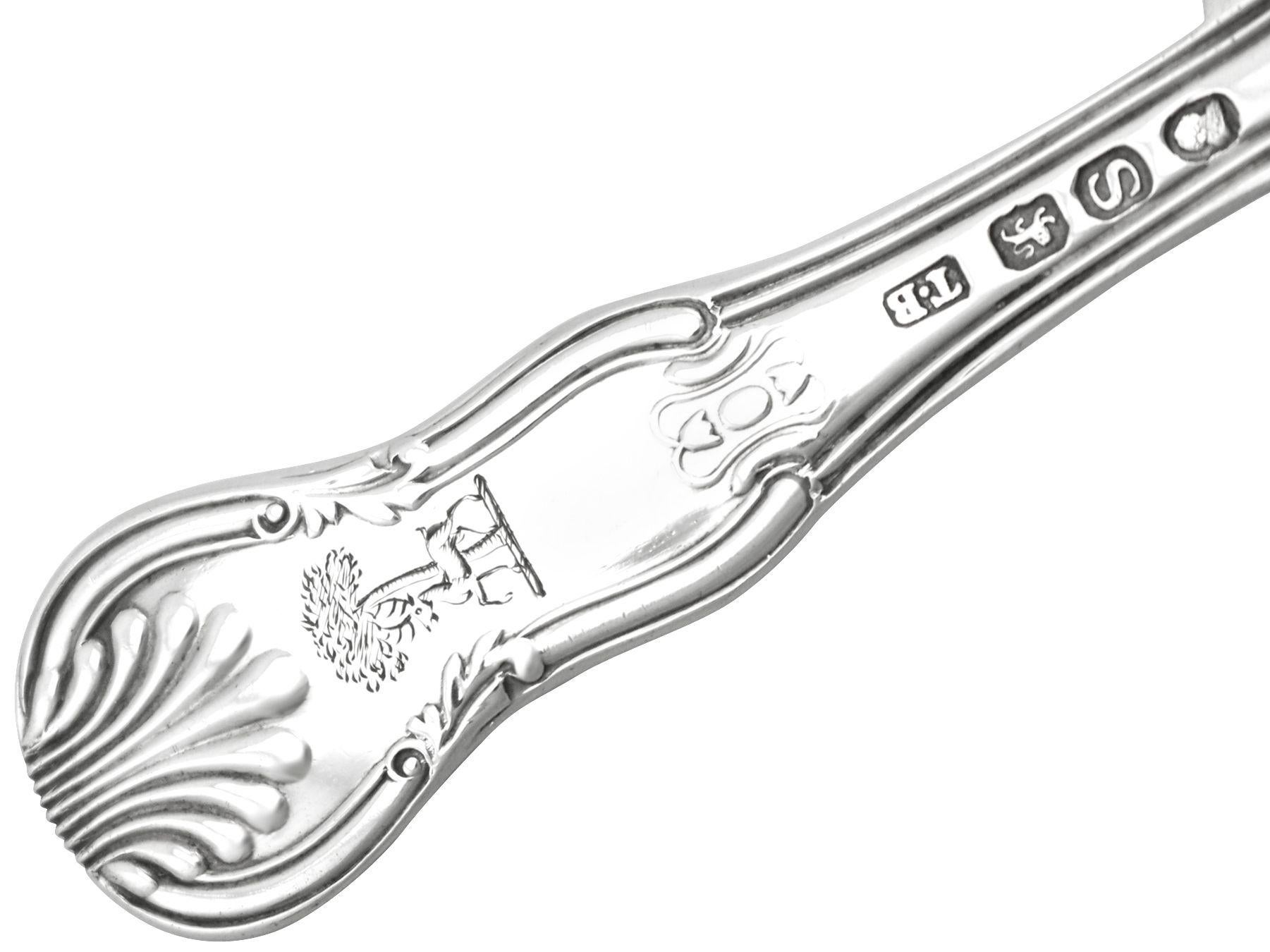 Early 19th Century Antique Georgian English Sterling Silver Caddy Spoon For Sale