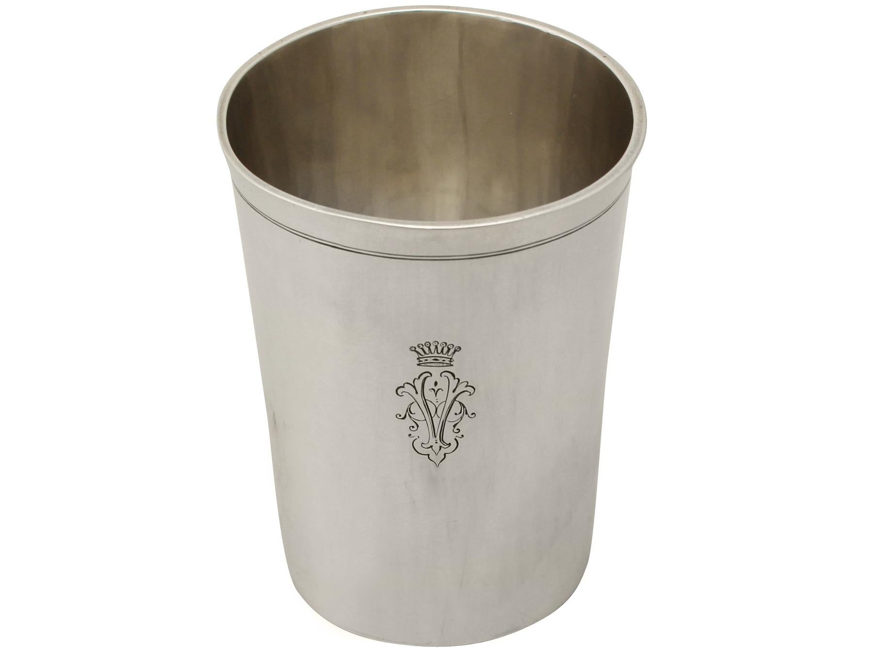 1810er Österreich-Ungarischer Silberbecher (Frühes 19. Jahrhundert) im Angebot