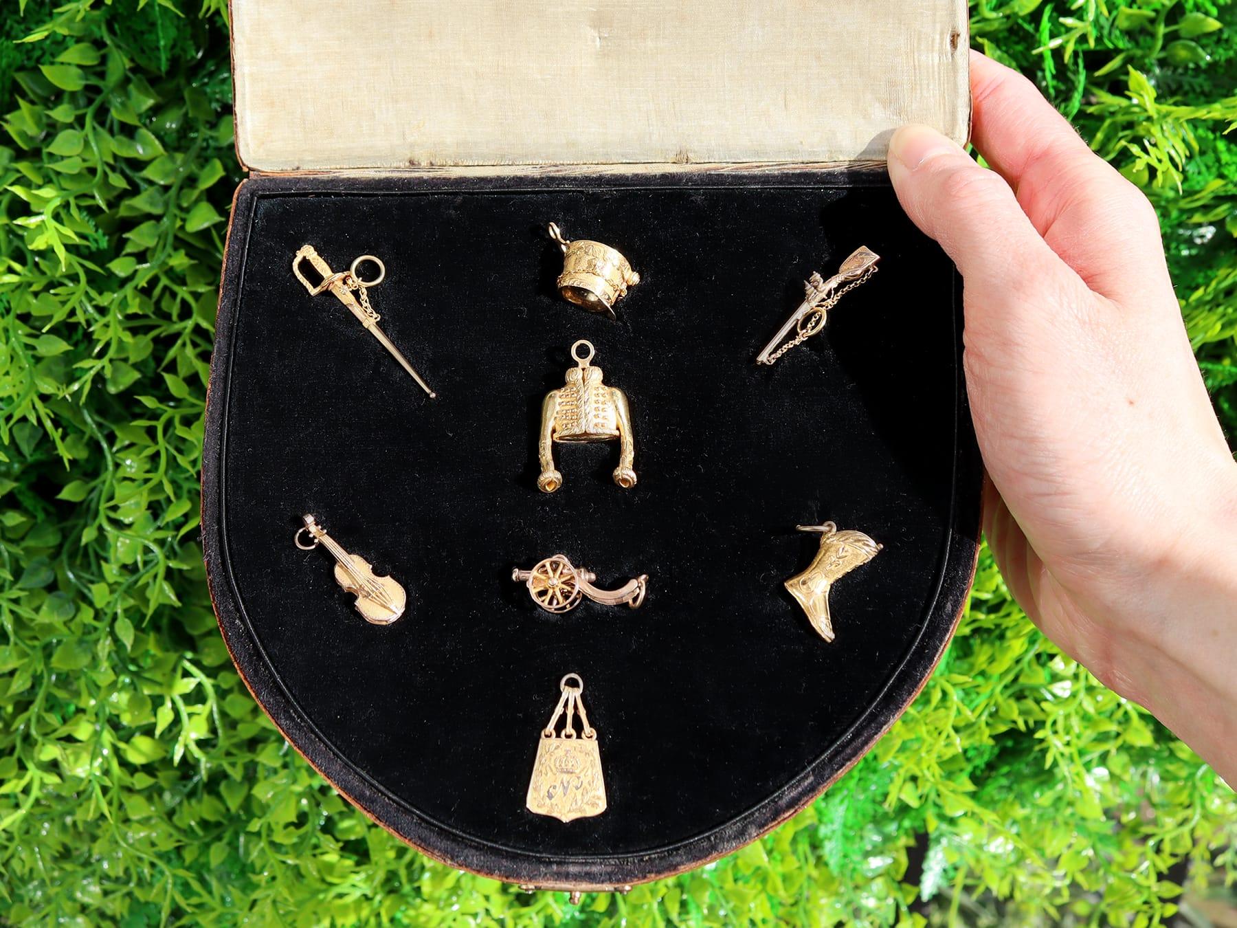 vintage gold charms for bracelets
