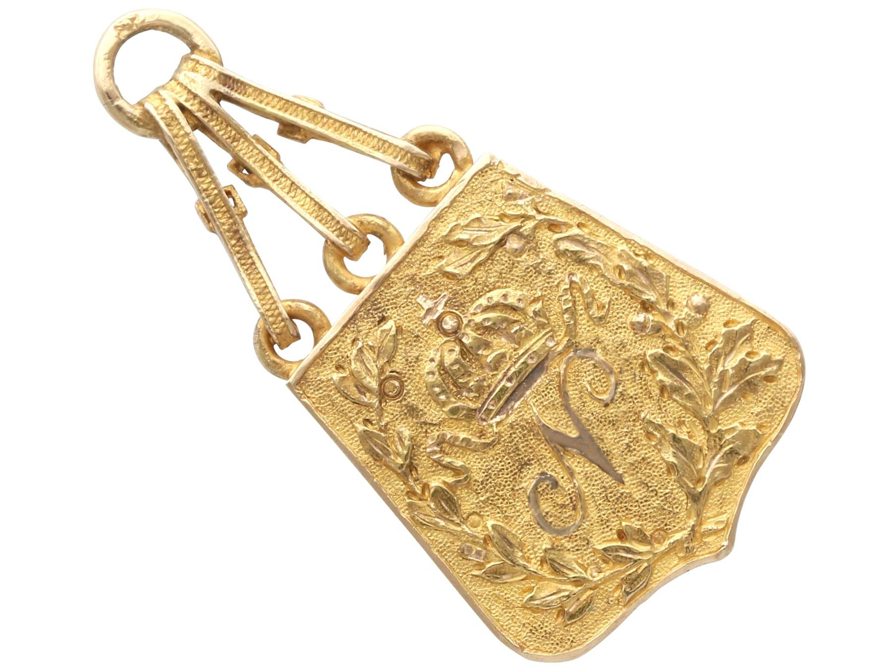 gold charms vintage