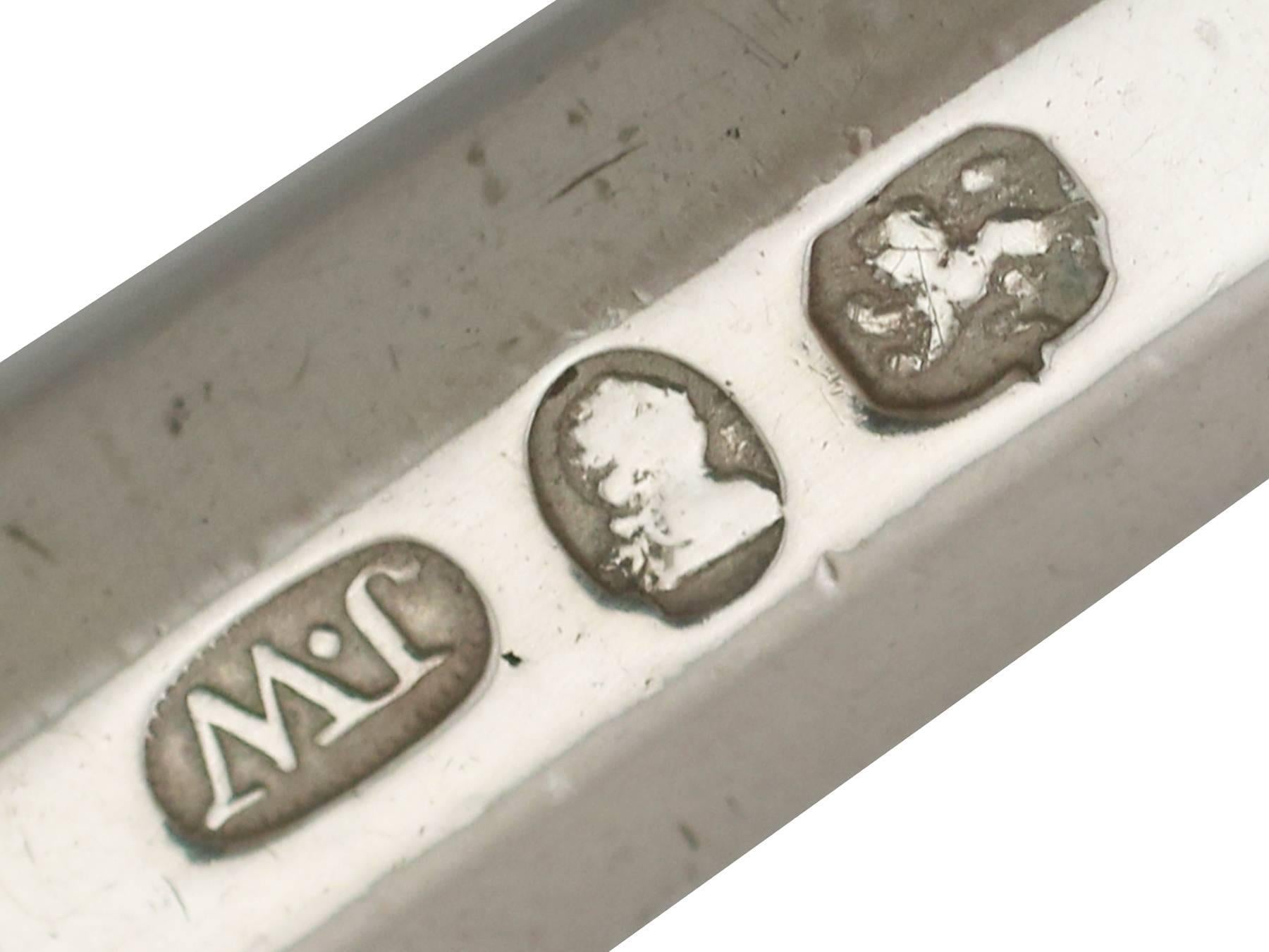 Early 19th Century Antique Georgian Sterling Silver Nutcrackers, 1811