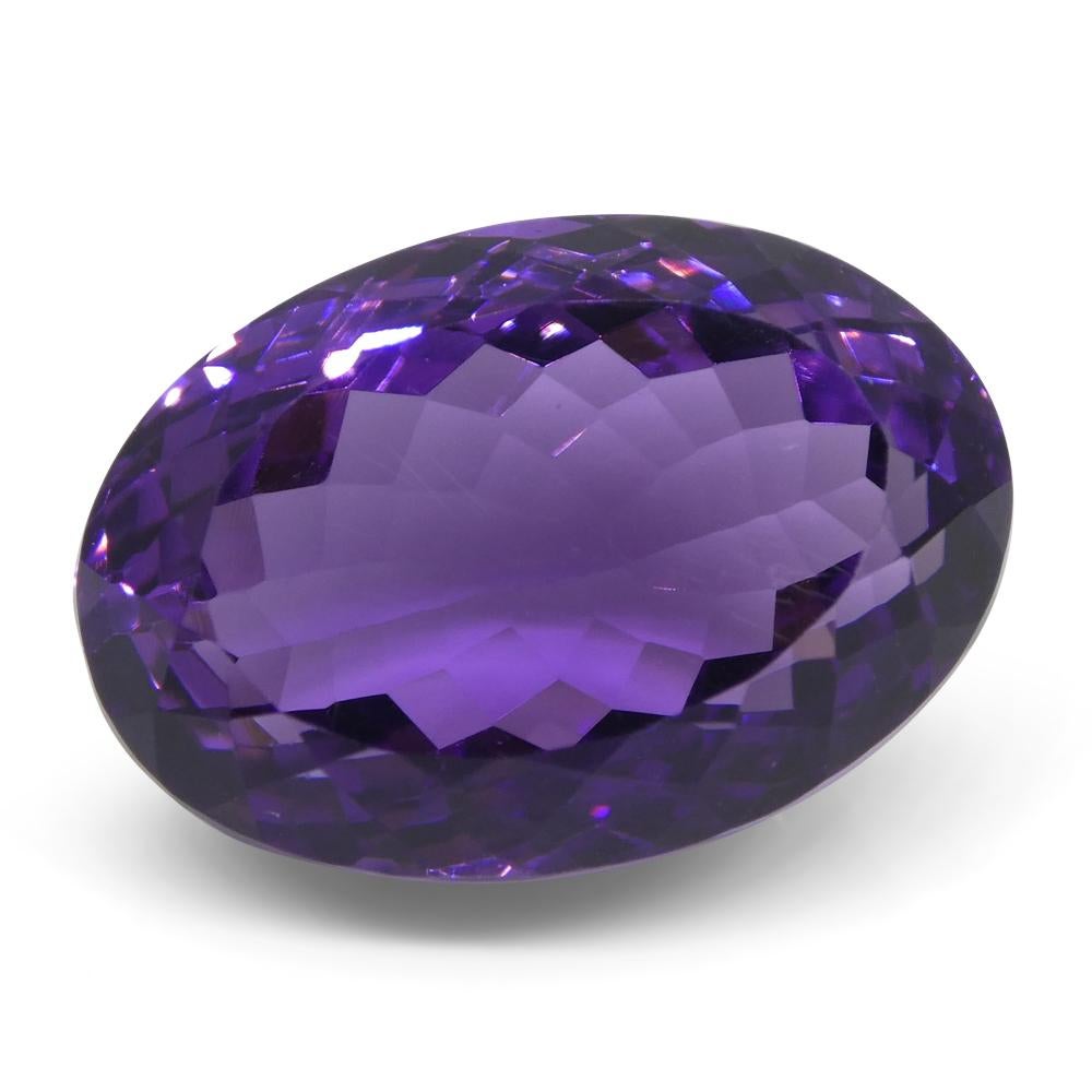 18.11 ct Oval Amethyst In New Condition For Sale In Toronto, Ontario