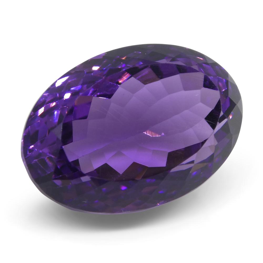 Women's or Men's 18.11 ct Oval Amethyst For Sale