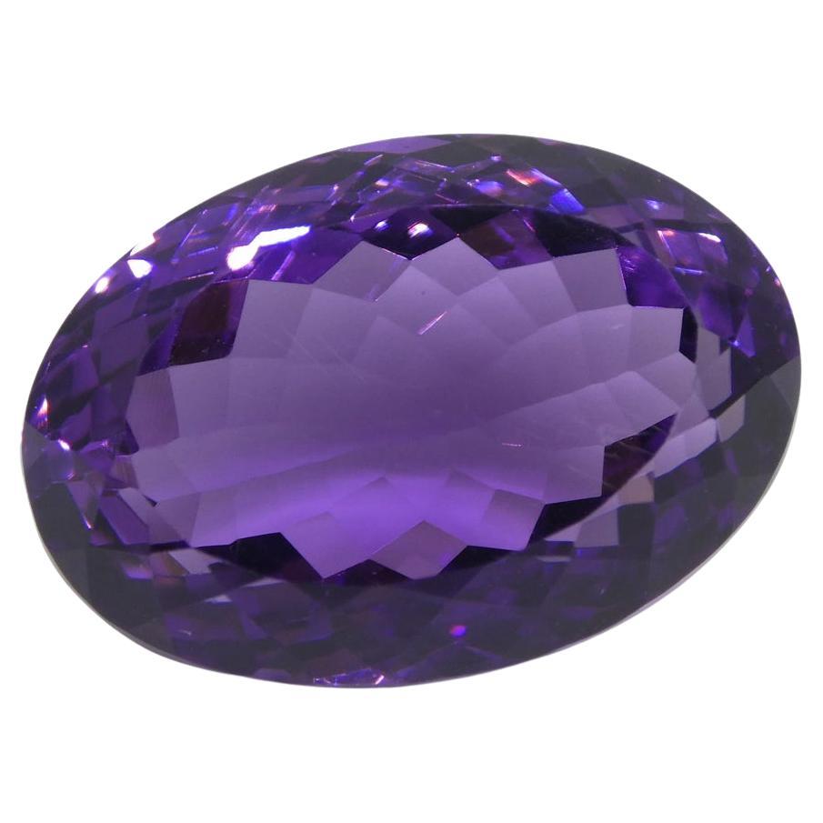 18.11 ct Oval Amethyst For Sale