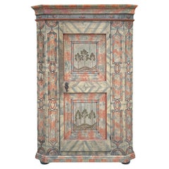 1812 Light Painted Alpine Cabinet