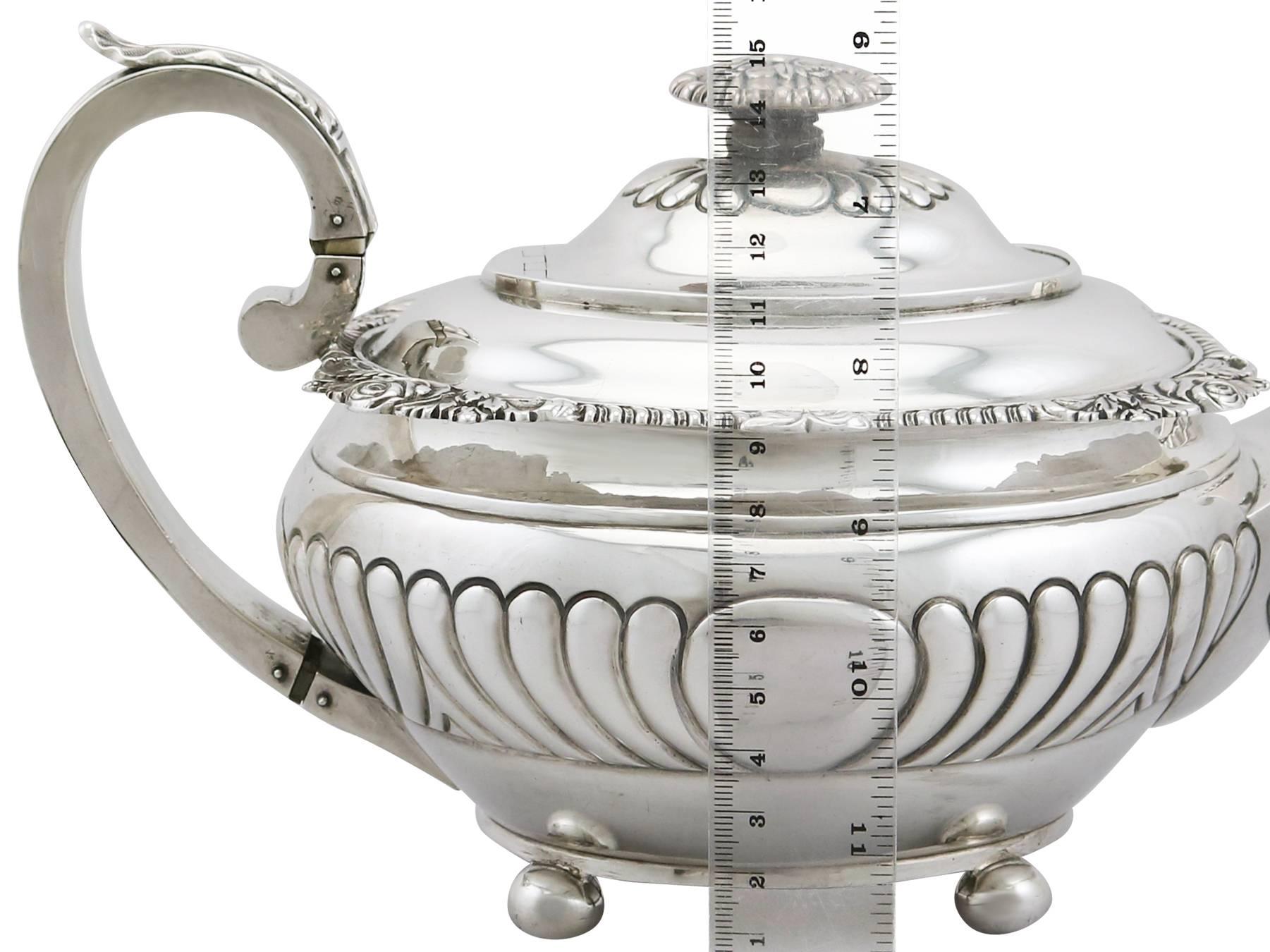 1814 Antique Sterling Silver Teapot  3