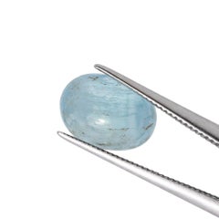 18.15 Carat Oval Cabochon Aquamarine Loose Gemstone