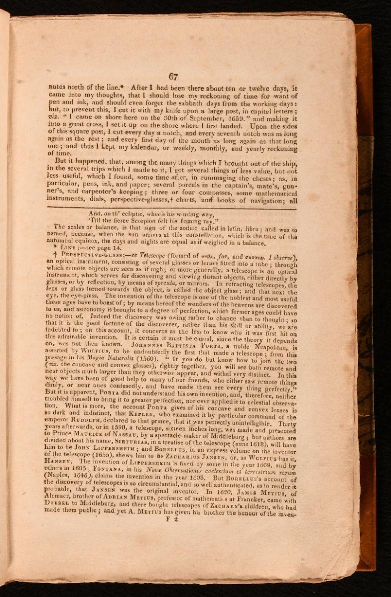 Early 19th Century 1815 Robinson Crusoe For Sale