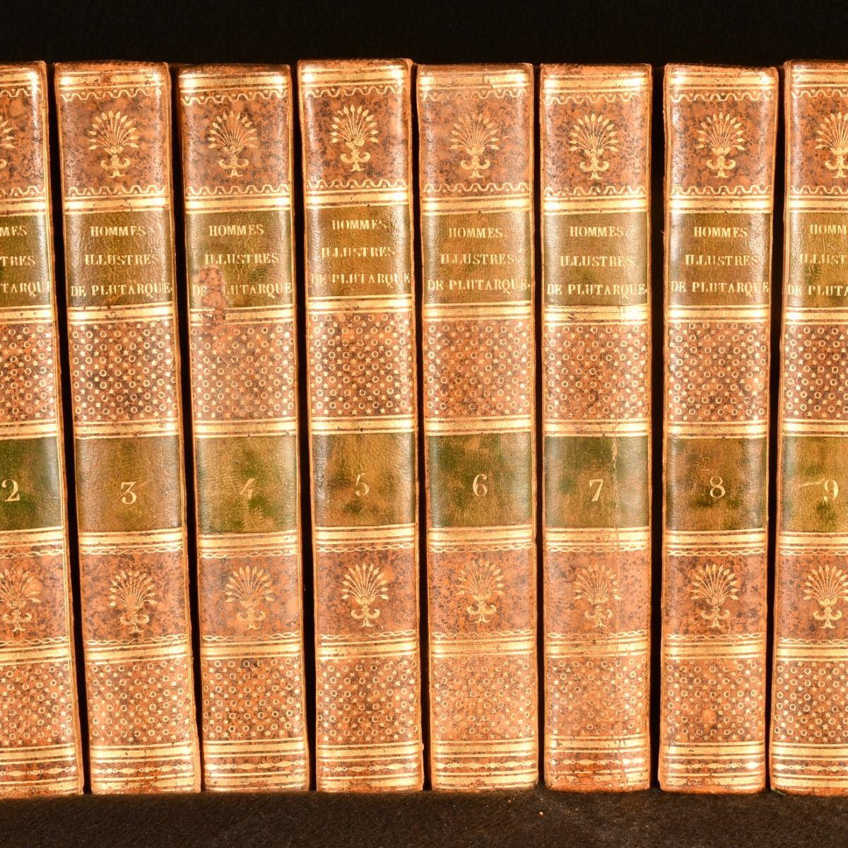 Français 1818-1820 Les Vies de Hommes Illustres de Plutarque en vente