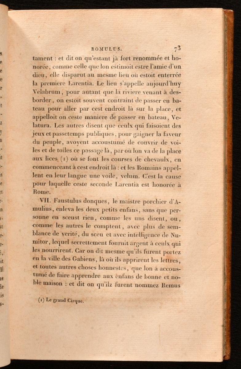 Papier 1818-1820 Les Vies de Hommes Illustres de Plutarque en vente