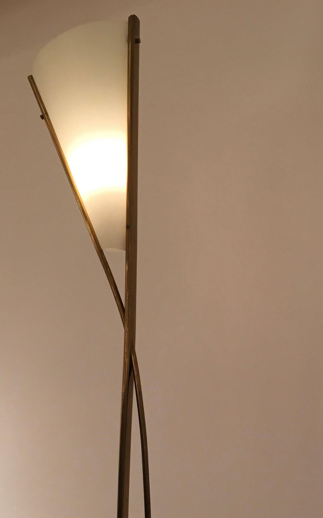 '1819' Model Floor Lamp by Max Ingrand for Fontana Arte, Italy, circa 1959 In Good Condition In London, GB