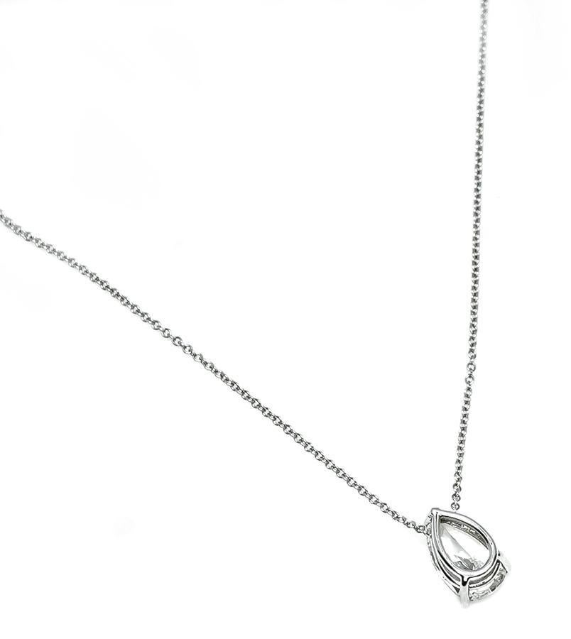 1,81ct Diamant-Solitär-Anhänger-Halskette im Zustand „Gut“ im Angebot in New York, NY