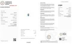 1.81Ct Natural Unheated pastel Blue Sapphire (6.93x5.58x4.97mm)- IGI Certified