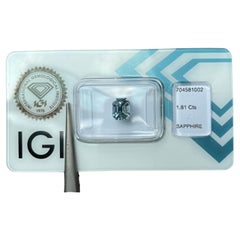 1.81Ct Natural Unheated pastel Blue Sapphire (6.93x5.58x4.97mm)- IGI Certified
