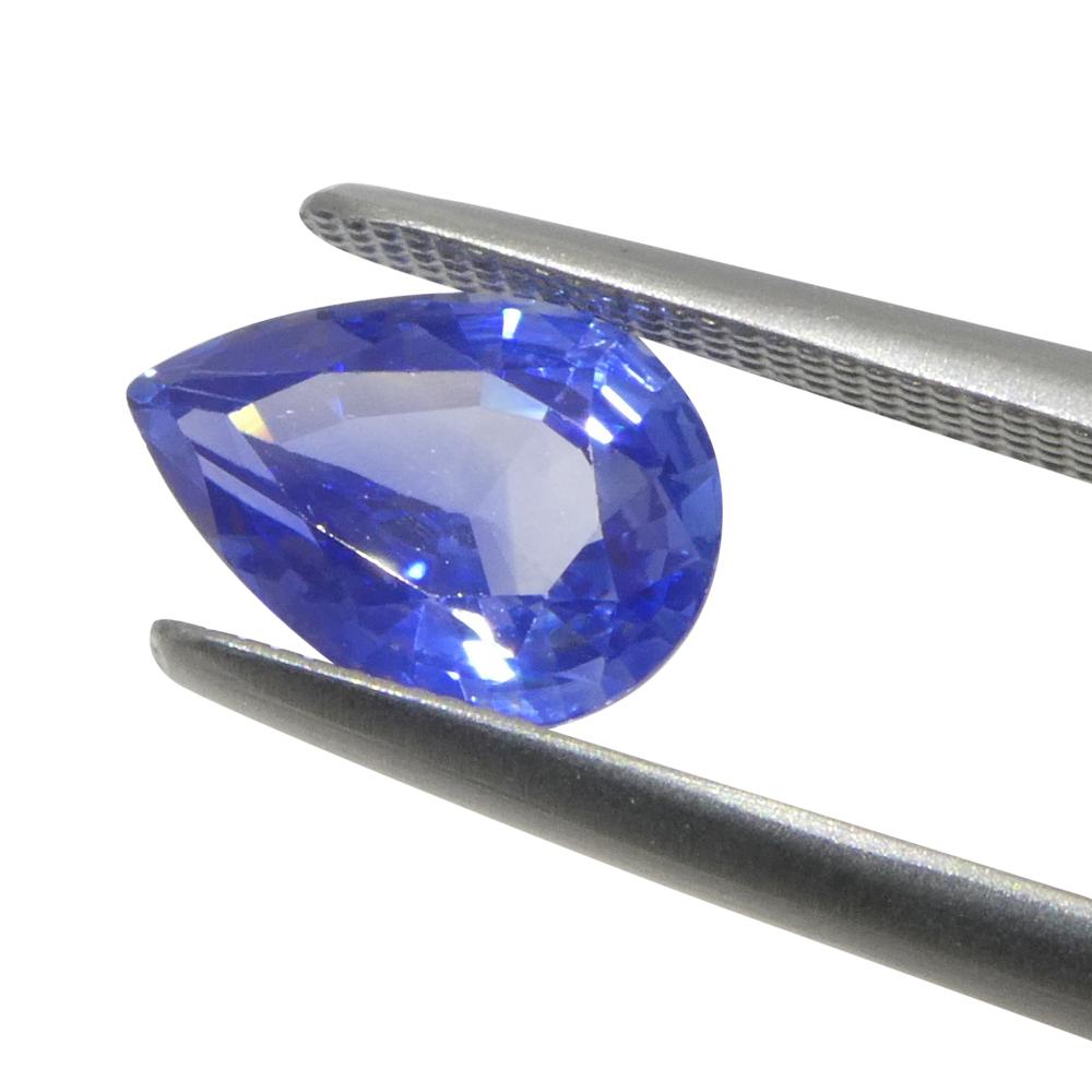1.81ct Pear Blue Sapphire from Sri Lanka For Sale 7