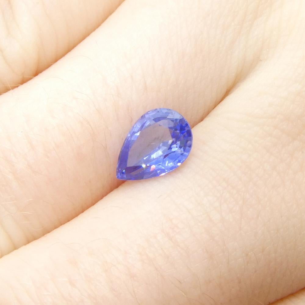 1.81ct Pear Blue Sapphire from Sri Lanka For Sale 8