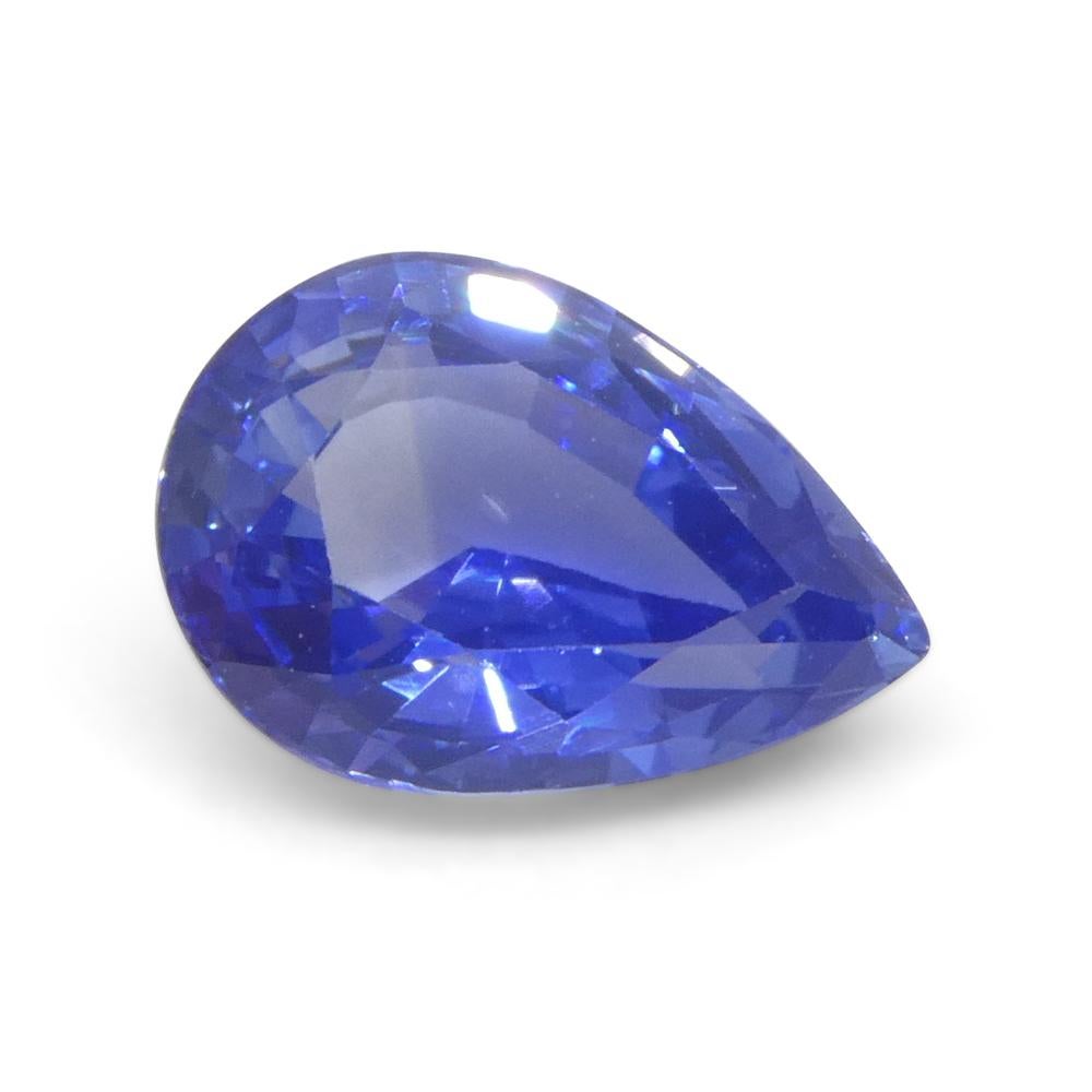 1.81ct Pear Blue Sapphire from Sri Lanka In New Condition For Sale In Toronto, Ontario