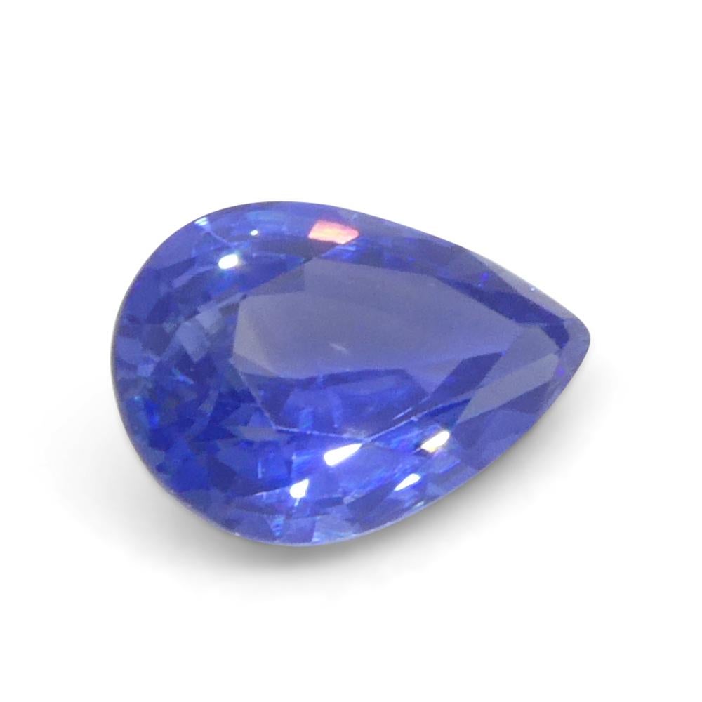 1.81ct Pear Blue Sapphire from Sri Lanka For Sale 3
