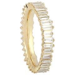 1,82 Karat Baguette-Diamantring aus 18 Karat Gold