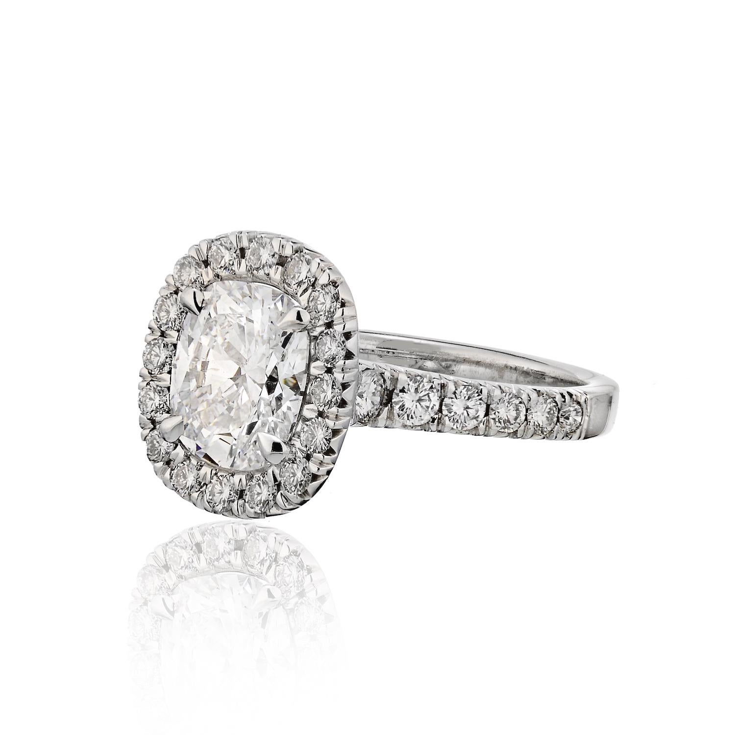 cushion cut halo ring