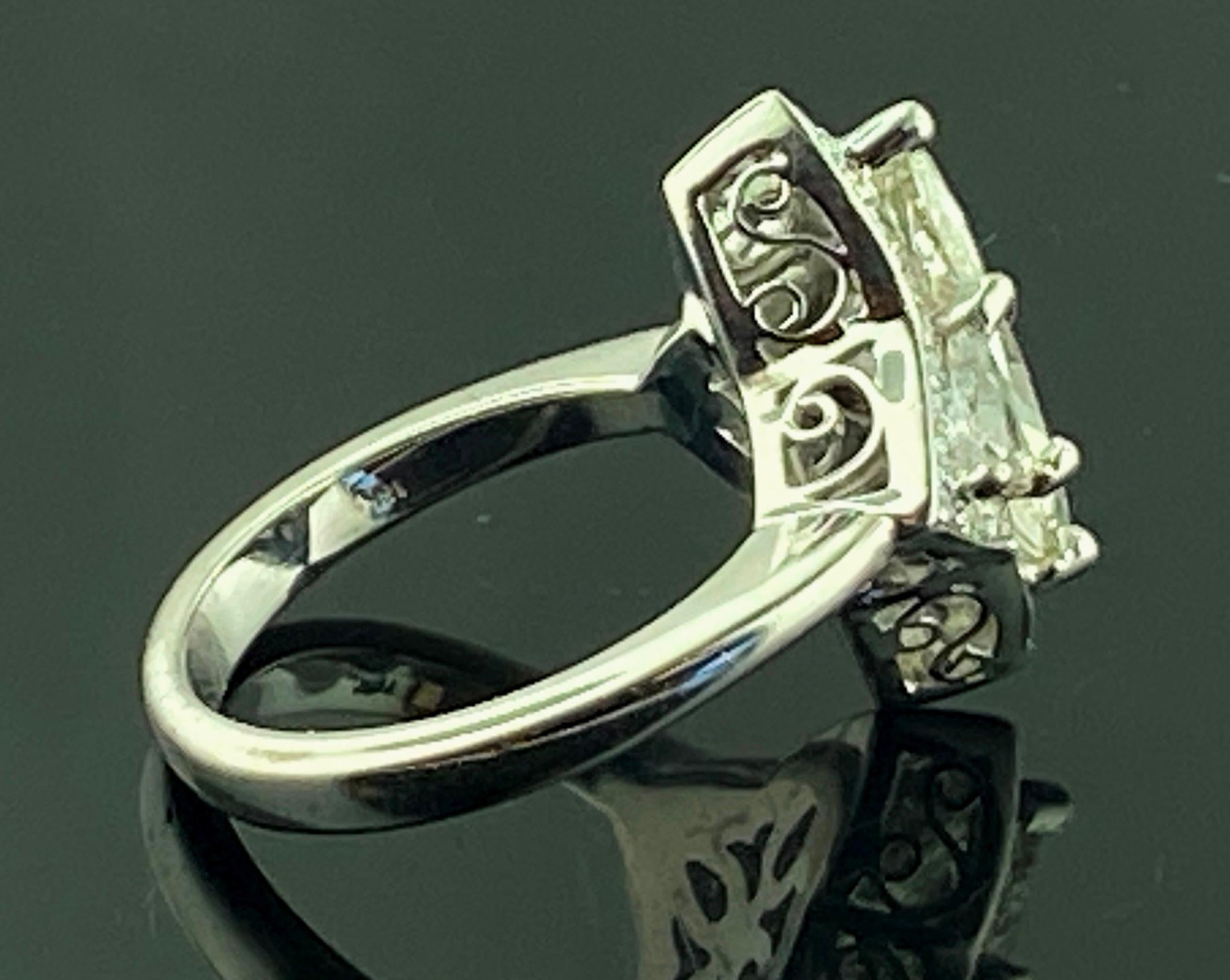 1.82 Carat GIA Marquise Diamond Ring in 18 KT White Gold In Excellent Condition For Sale In Palm Desert, CA