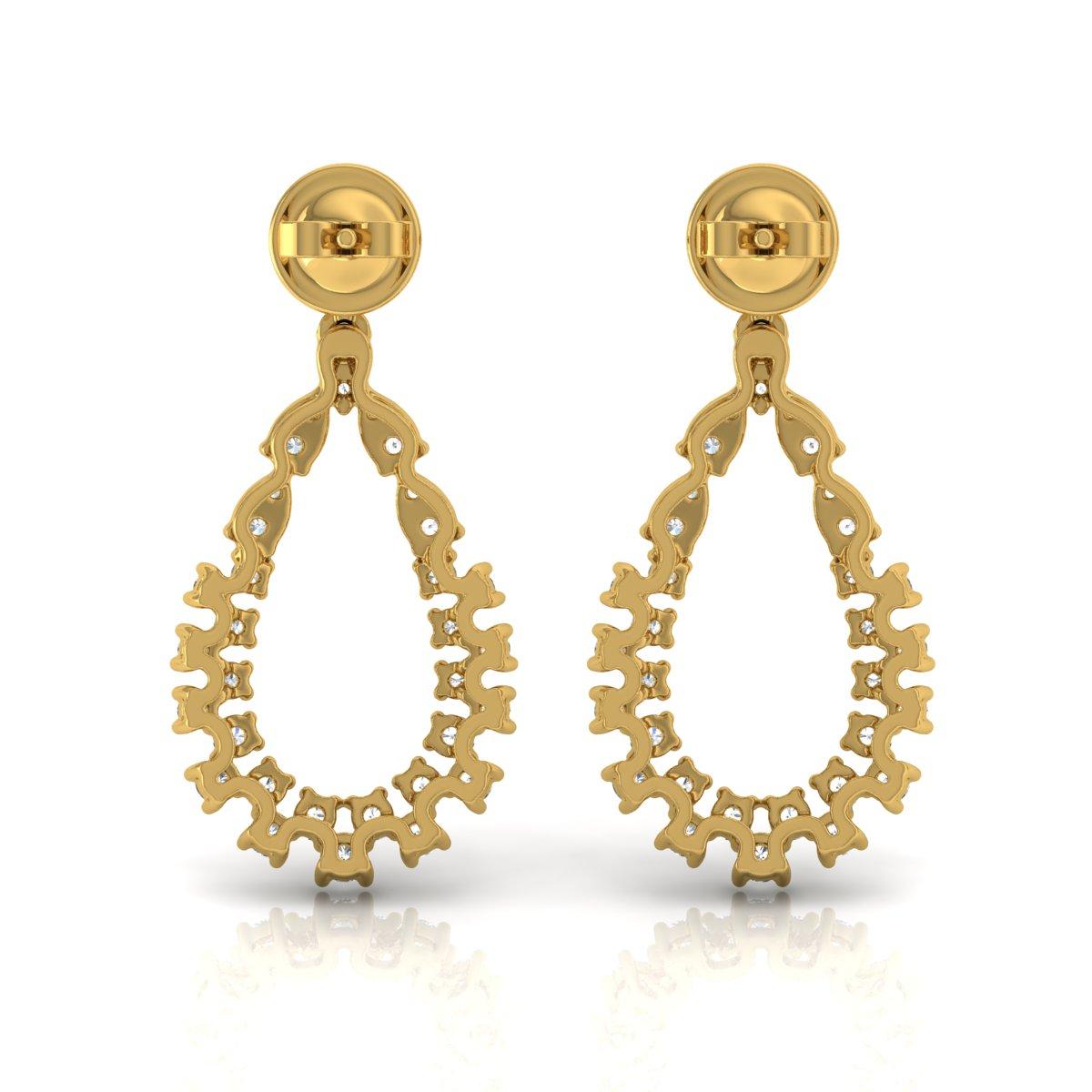Item Code :- SFE-1065
Gross Weight :- 5.59 gm
14k Yellow Gold Weight :- 5.23 gm
Diamond Weight :- 1.82 carat ( AVERAGE DIAMOND CLARITY SI1-SI2 & COLOR H-I )
Earrings Length :- 31 mm approx.
✦ Sizing
.....................
We can adjust most items to