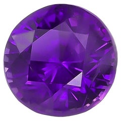 1,82 carats de saphir violet chauffé 