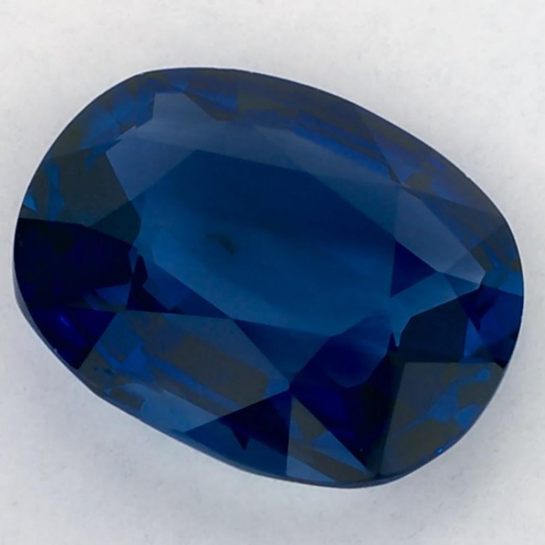 1.82 carati di zaffiro blu a cuscino, gemma sfusa in vendita 1
