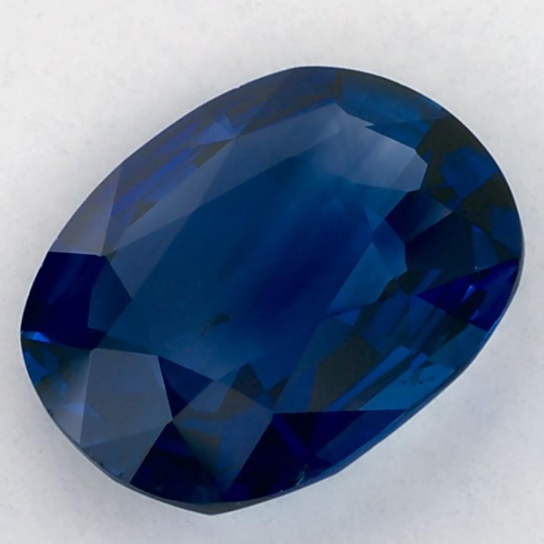 1.82 carati di zaffiro blu a cuscino, gemma sfusa in vendita 3