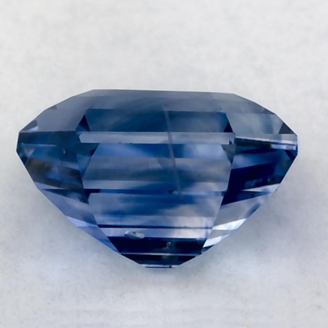 Pierre précieuse taille octogonale saphir bleu 1.82 carat Neuf - En vente à Fort Lee, NJ