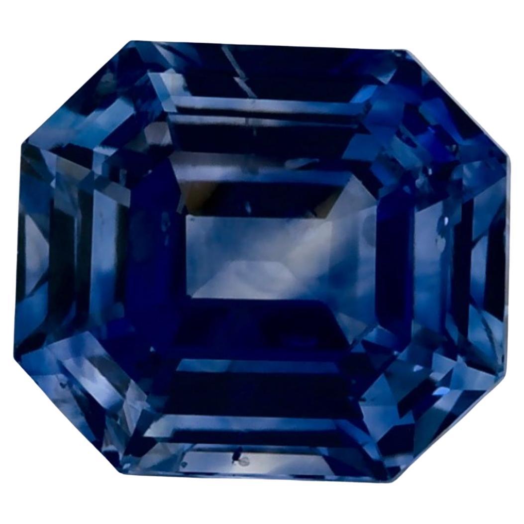 1.82 Ct Blue Sapphire Octagon Cut Loose Gemstone