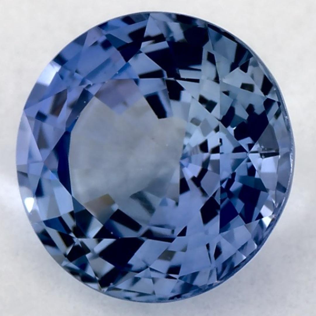Taille ronde 1.82 Ct Blue Sapphire Round Loose Gemstone (pierre précieuse en vrac) en vente