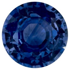 1.82 Ct Blue Sapphire Round Loose Gemstone