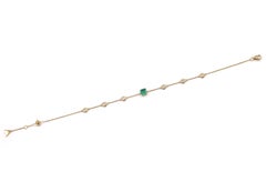 1.82 Ct Emerald Diamond 18 K Yellow Gold Bracelet