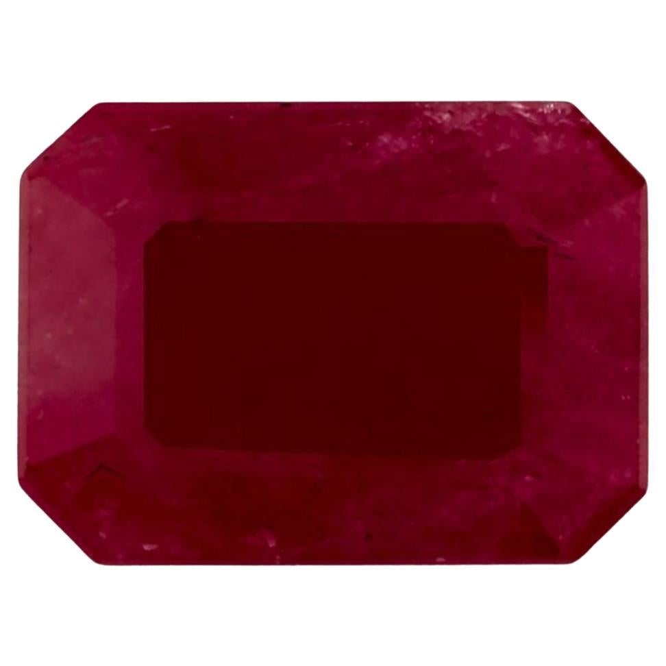 1.82 Ct Ruby Octagon Cut Loose Gemstone