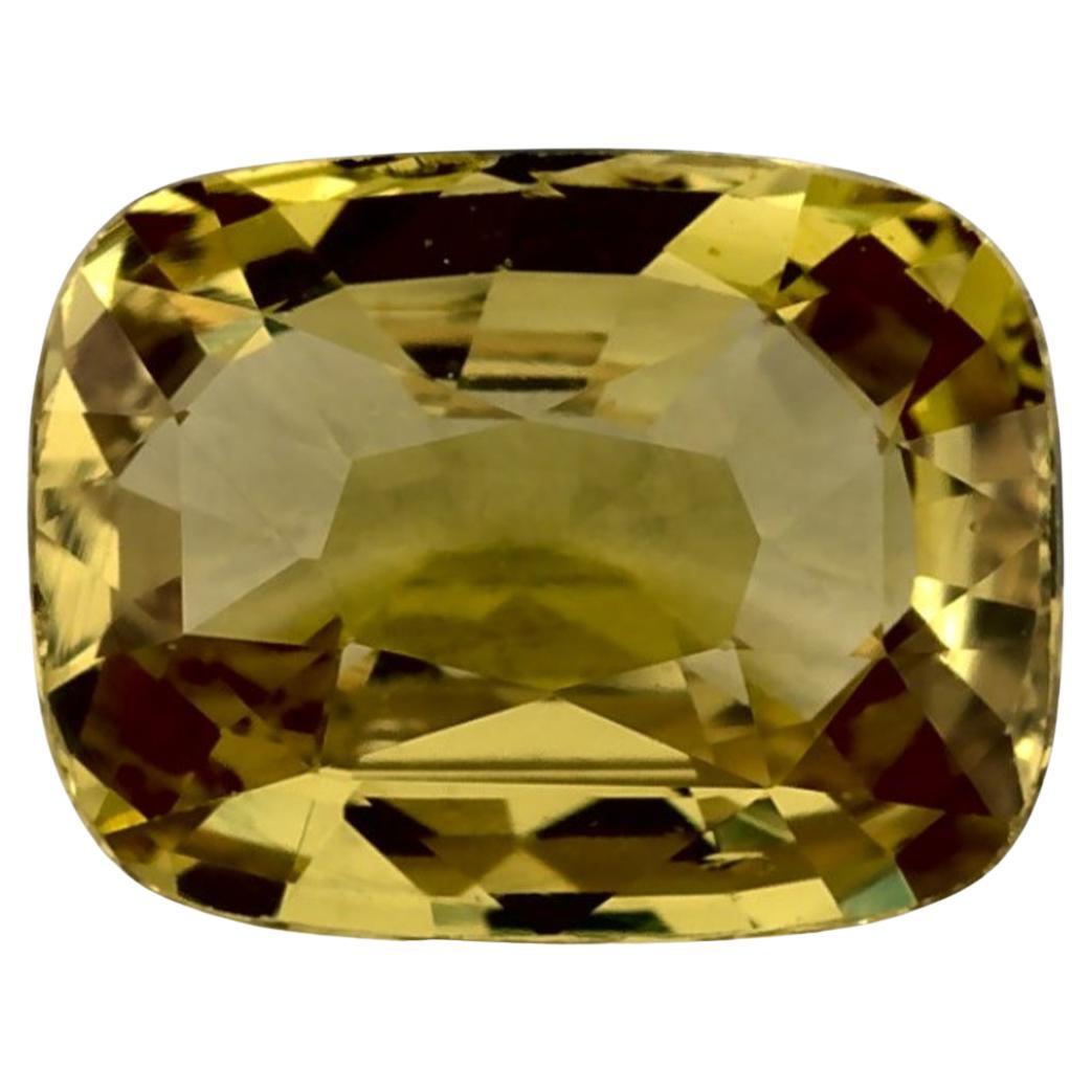 1.82 Ct Yellow Sapphire Cushion Loose Gemstone