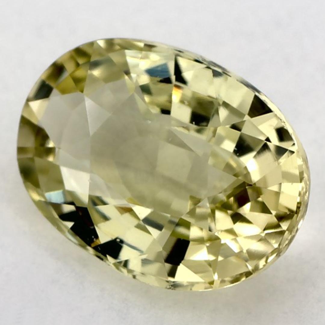 1,82 Karat Gelber Saphir Oval Loser Edelstein (Ovalschliff) im Angebot