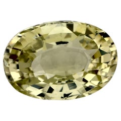 1,82 Karat Gelber Saphir Oval Loser Edelstein