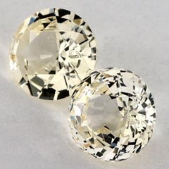 1.82 Ct Yellow Sapphire Round Loose Gemstone (pierre précieuse en vrac)