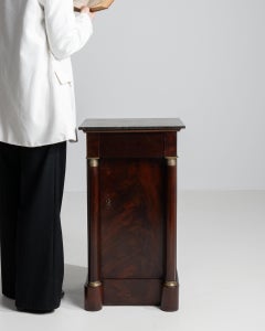 1820-1829 France Rich Mahogany Mahogany Pedestal Cabinet