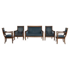 1820-1829 Red Circa1820 Set Of Five Empire Salon Suite by Jacob