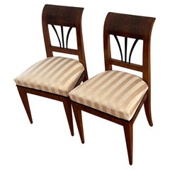 Pareja de sillas austriacas Biedermeier Dni g de 1820