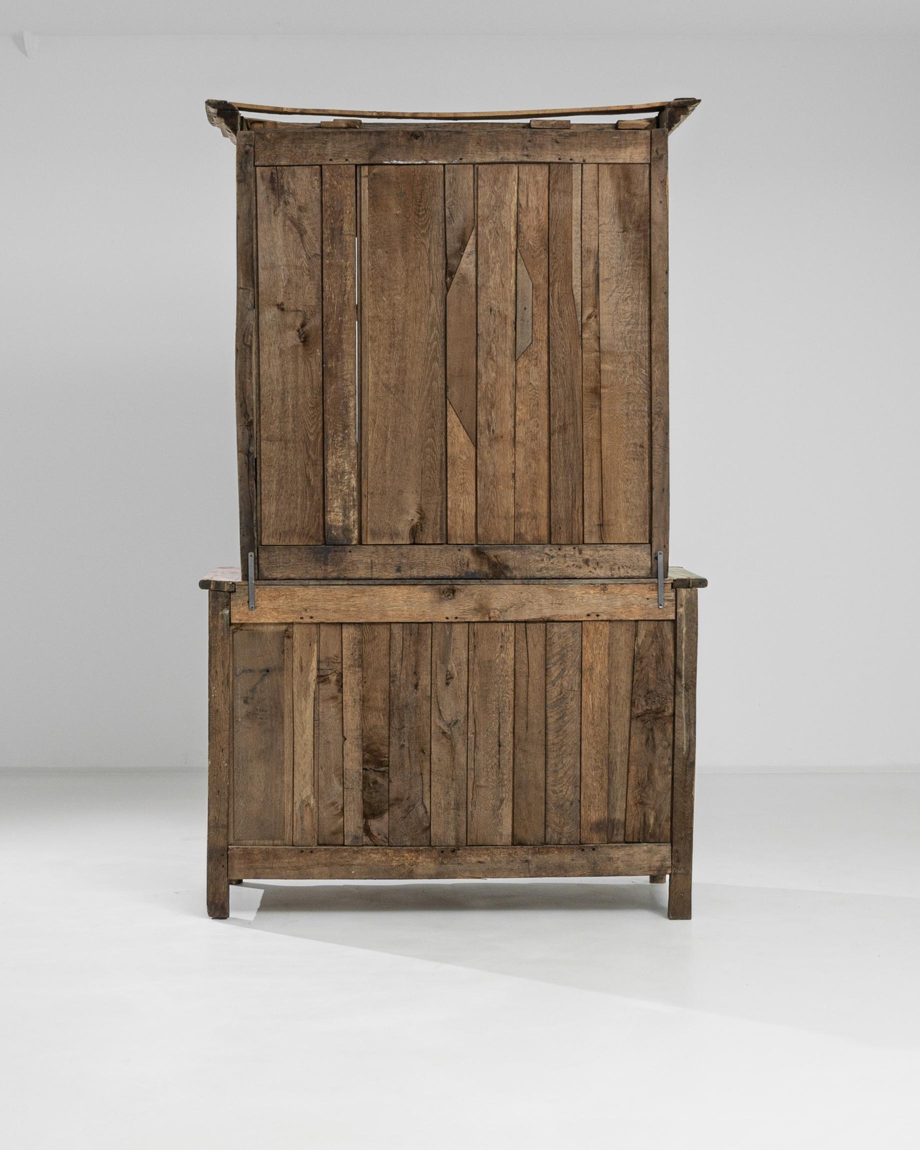 1820 French Bleached Oak Cabinet 2