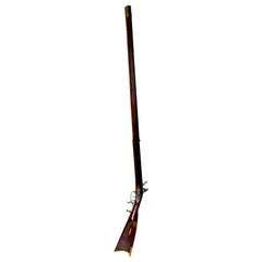 1820 Kentucky Rifle Signed J. M. Crossland Hand Graved Wood Frame