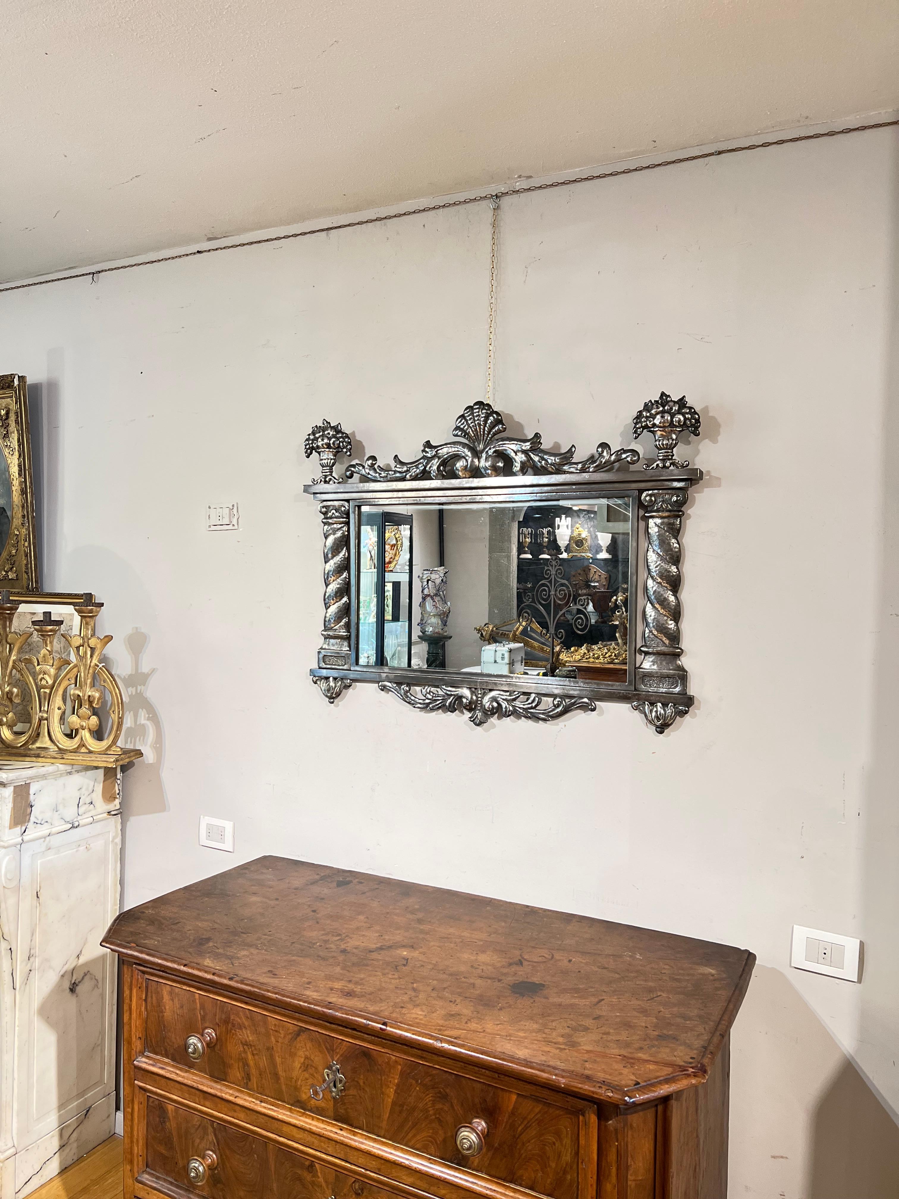 1820, Silverplated Mirror For Sale 3