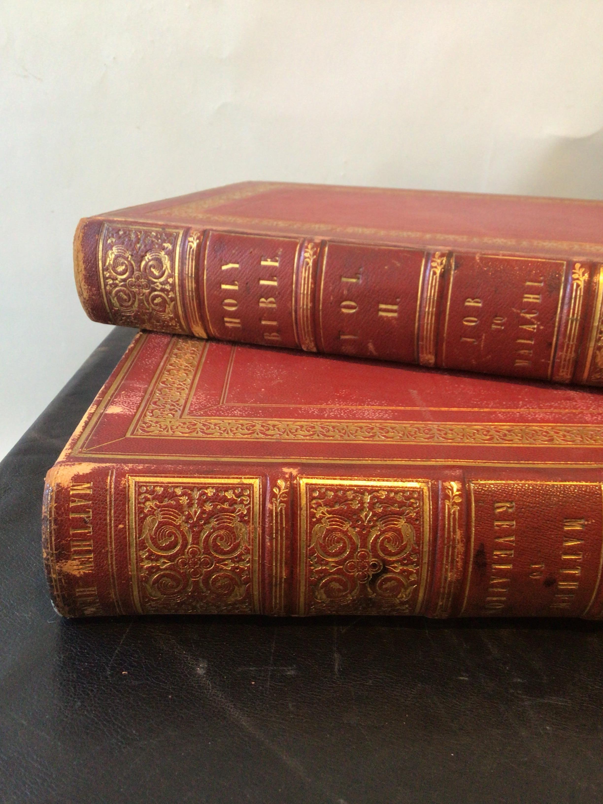 1820s 3 Volume Family Bible Commentary by Mathew Henry For Sale 7