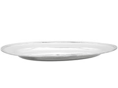 Antike italienische Silber Fleisch-Fischteller aus Silber