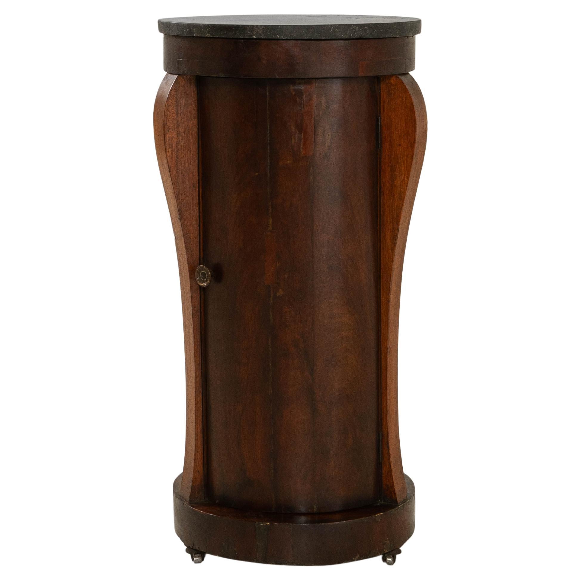 1820s Belgian Empire Mahogany Cabinet With Marble Top