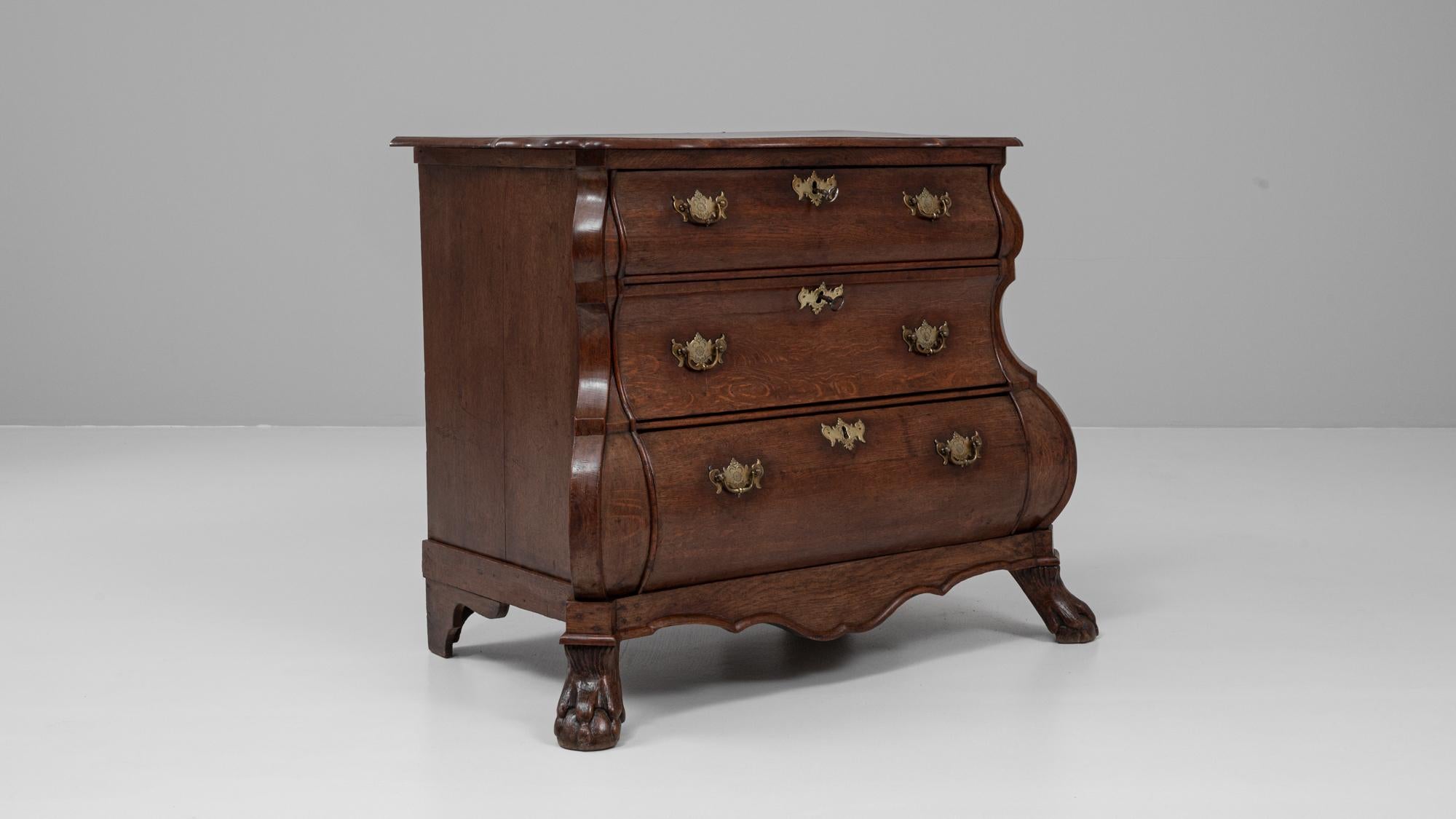 Cómoda de caoba barroca holandesa de 1820 en venta 3
